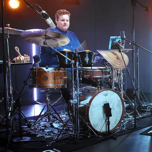 Vista 7 de Meinl Percussion HB100SNT-M bongós de madera natural de 6 3/4 y 8 pulgadas, Negro