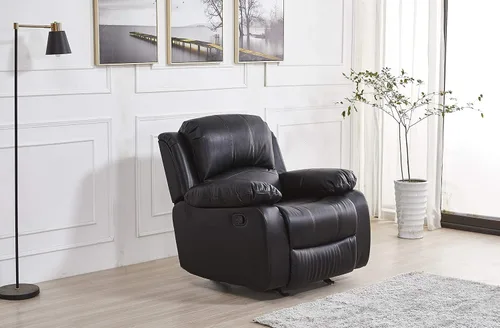 Vista 57 de Betsy Furniture 8018 - Juego de sillón reclinable de cuero reconstituido, para sala, sofá reclinable, sofá de dos piezas y sillón de cuero