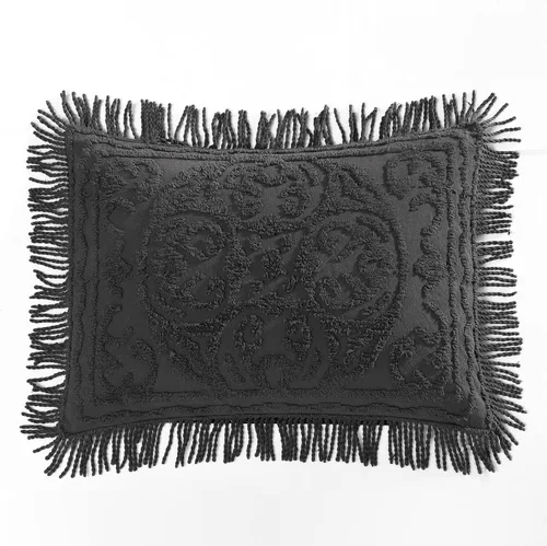 Vista 41 de Beatrice Home Fashions Medallón de chenilla, funda estándar, azul