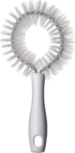 Vista 4 de SPARTA 4016402 Cepillo curvado de plástico, cepillo vegetal con cerdas rígidas para cocinas comerciales, 8.75 pulgadas, blanco