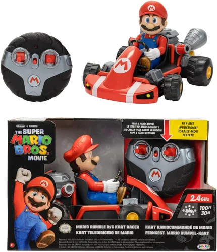 Nintendo Mario Rumble Kart RC Racer 2.4Ghz, con dirección de función completa crea 360 giros, mientras que la deriva - Alcance de hasta 100 pies -