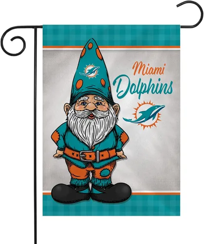 Vista 30 de Rico Industries NFL Gnomo - Bandera de jardín de doble cara de 13 x 18 pulgadas