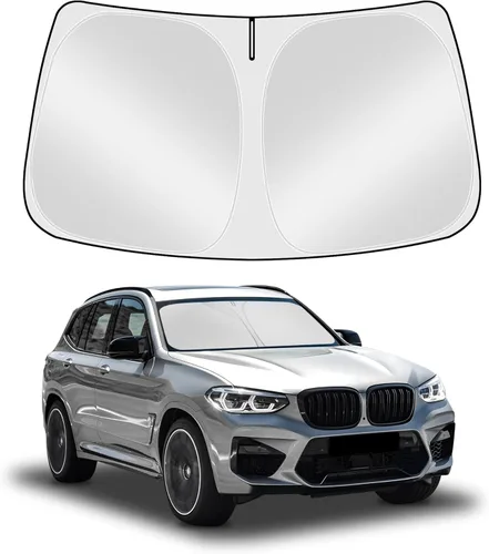 Vista 28 de Parasol para parabrisas, accesorios para parabrisas delantero, protector solar personalizado, diseño de doble capa