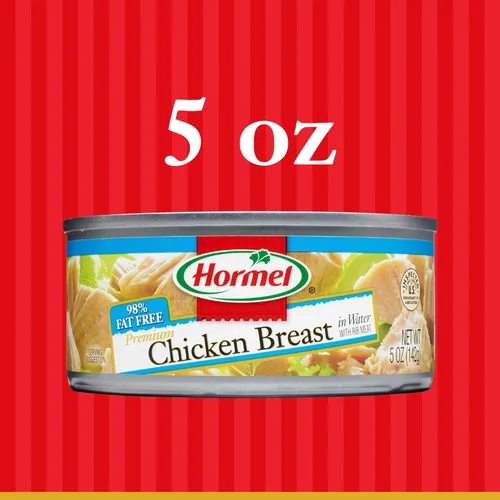 Vista 10 de Hormel Pechuga de pollo en trozos enlatados prémium en agua, 5 onzas (paquete de 12)