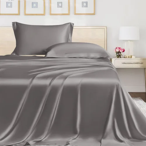 Vista 132 de Linenwalas - Sábana bajera de bambú, con bolsillo profundo, elástico y seguro, ropa de cama suave y refrescante perfecta para el cuidado de la piel