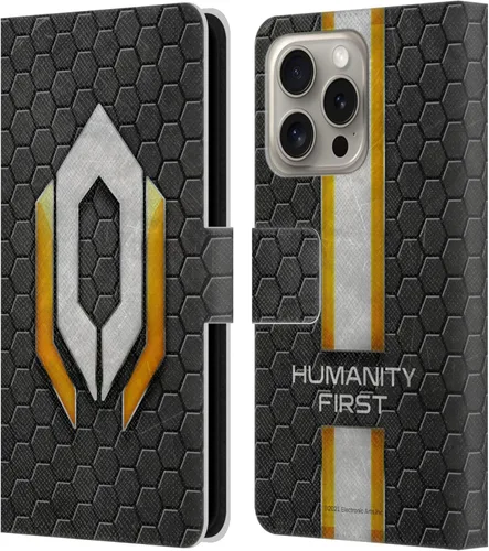 Vista 95 de Head Case Designs Officially Licensed EA Bioware Mass Effect Cerberus Logo Graphics Leather Wallet Case Compatible with Apple iPhone 7 Plus/iPhone 8