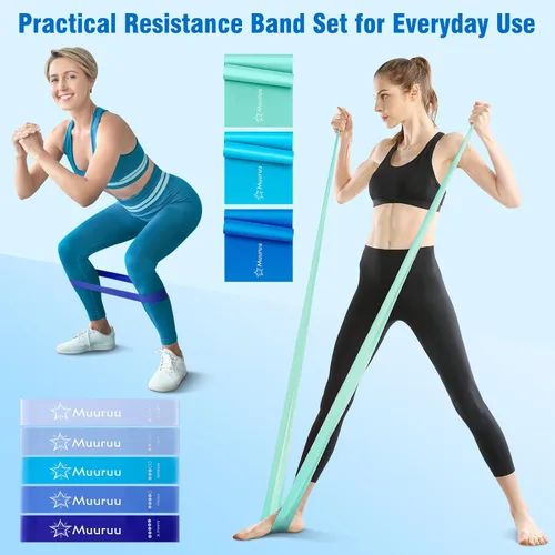 Vista 4 de Pilates Equipment Kit for Home Workout, Pilates Ring and Ball Set for Women, 14'' Magic Circle Essentials Accessories Kit, Wrist Weights, Resistance