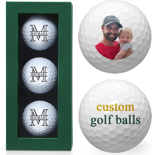 Vista 11 de Pelotas de golf personalizadas de With Love From Julie para hombres - Bolas de golf personalizadas - Regalos personalizados de bolas de golf