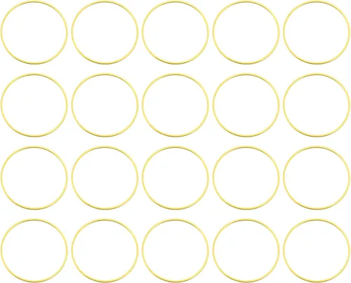 Vista 23 de uxcell Bisel de círculo hueco de latón Anillos de enlace redondos Conectores de joyería para pendientes, collares, fabricación de joyas