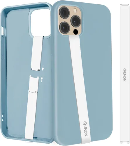 Vista 10 de UKON Agarre de silicona para teléfono, 2 correas de teléfono reutilizables con tres tiras cortas de silicona, combinación de bricolaje