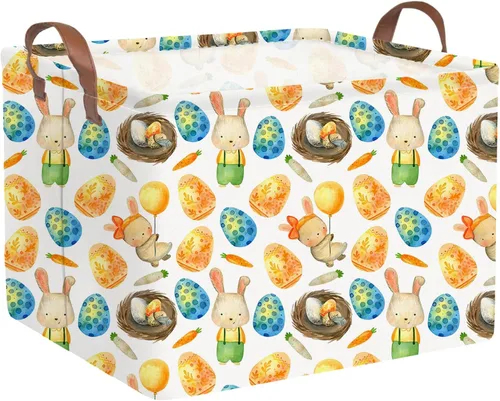 Vista 32 de FXOLCSHE - Canasta rectangular rosa de alpaca, canasta de lavandería impermeable plegable para guardería, canasta de juguetes para habitación