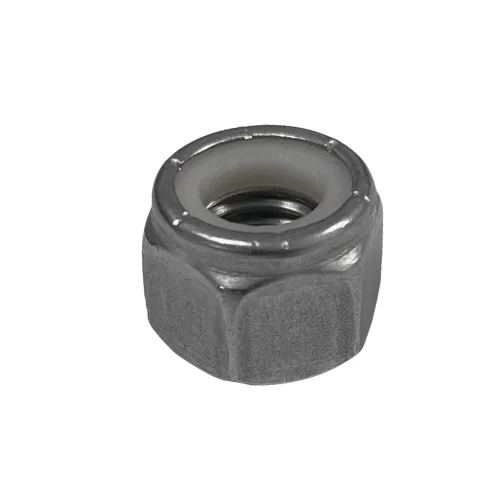 Vista 4 de Juego de 10 piezas 1/2 "-13 Tuerca de bloqueo de inserción de nailon de acero inoxidable Tuerca hexagonal de mano derecha