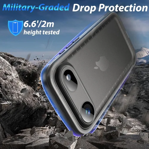 Vista 3 de SPORTLINK Funda para iPhone Air, IP68, impermeable, protección militar, cuerpo completo, resistente, a prueba de golpes, sellado 360, a prueba