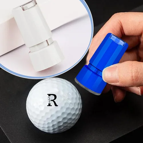 Vista 3 de Drawelry Marcadores de sello de pelota de golf con nombre personalizado, sello de pelota de golf autoentintado, reutilizable, impermeable