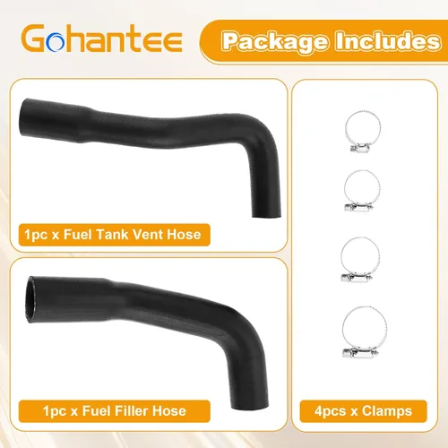 Vista 7 de gohantee Kit de manguera de llenado de combustible y manguera de ventilación compatible con Jeep Wrangler YJ 1987-1995 tanque de plástico de 20