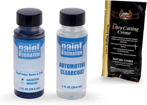 Vista 7 de PaintScratch Kit de reparación de arañazos de coche para botella de pintura de retoque - compatible/reemplazo para Audi A8 Aqua Blue Metallic