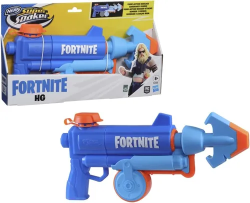 Nerf Super Soaker Fortnite HG Water Blaster - Bomba de acción de remojo para juegos de agua de verano al aire libre - para adolescentes y adultos