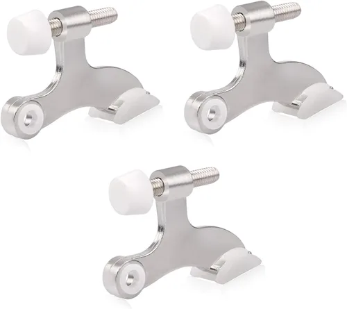 Vista 18 de HOMOTEK Paquete de 3 Topes de Puerta de Latón Antiguo con Pasador de Bisagra, Tope de Puerta Ajustable de Lujo Resistente de 2-1/2"x1-3/4