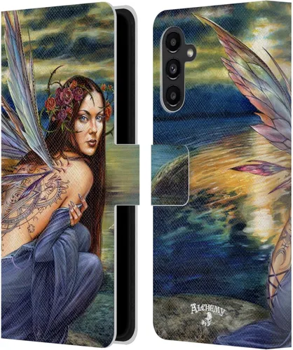 Vista 11 de Head Case Designs Officially Licensed Alchemy Gothic Black Romance Wing Leather Wallet Case Compatible with Samsung Galaxy A13 5G (2021)