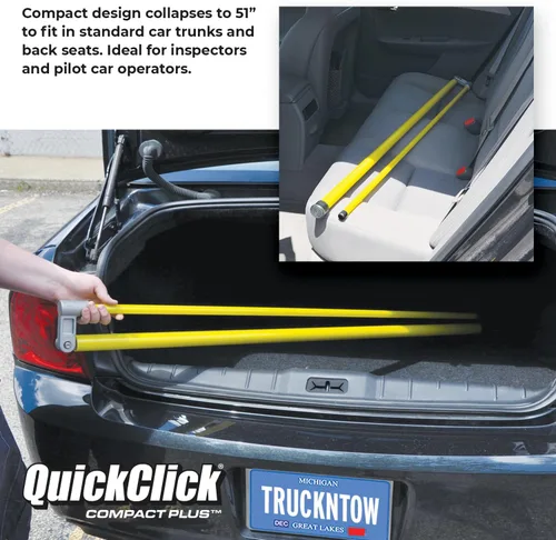 Vista 8 de Quickclick Compact Plus - Barra de medición de altura de carga - Mide hasta 15 pies - Mide tu carga antes de salir a la carretera™