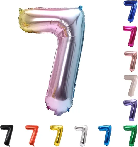 Vista 136 de YPSelected Globo de aluminio grande de 32 pulgadas con número de helio, cumpleaños, boda, fiesta, 0-9 (azul bebé, 0)