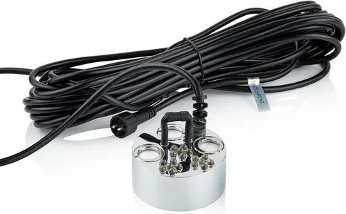 Vista 11 de Alpine Corporation Super Pond Fogger con anillo flotante y luces LED accesorio de decoración al aire libre