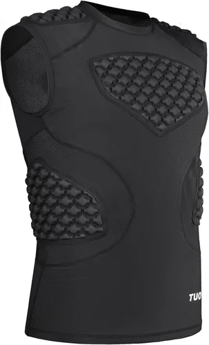 DGXINJUN Chaleco protector de pecho de béisbol para hombre, camiseta acolchada con protector de esternón de corazón acanalado para sóftbol, fútbol,