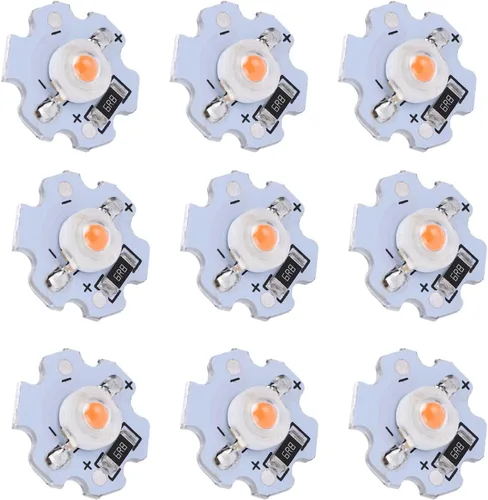 Vista 3 de POCREATION 25 chips LED AXD-1W-5V, bombilla LED de chip de 5 V, bombilla de ahorro de energía de 200 lúmenes, 1 W, cuentas de lámpara LED de alta