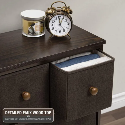 Vista 30 de Sorbus Cómoda con 8 cajones - Mueble para almacenar ropa para niño, para dormitorio, pasillo, clóset, oficina – Marco de acero, parte superior