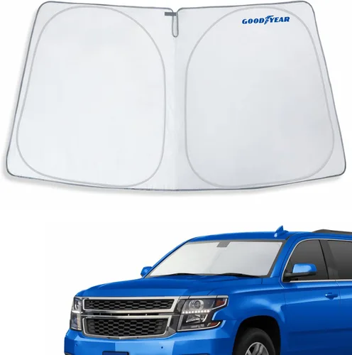 Vista 58 de Goodyear Parasol plegable para parabrisas Acura MDX 2022-2026, accesorios de automóvil, cubierta de parasol, parasol para parabrisas de automóvil