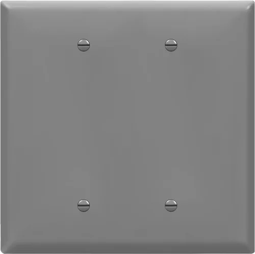 Vista 9 de ENERLITES - Cubierta de salida doble en blanco extra grande, placa de pared de dos bandas en blanco, tamaño grande, 2 bandas de 5.5 x 5.5 pulgadas