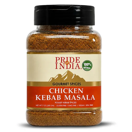 Pride of India – Condimento para Kebabs de Pollo con Mantequilla – Mezcla de Especias Gourmet – Condimento Artesanal – Bueno para Carne de Pollo y