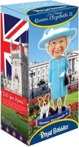 Vista 5 de Royal Bobbles Estatua coleccionable de la reina Isabel II Bobblehead