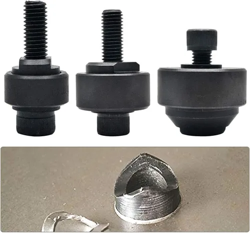 Vista 6 de Agujero de perforación de chapa, abridor de agujero de acero para perforadora de chapa QM (1.181 in)