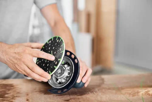 Vista 3 de Festool 202461 RO 150 FEQ Almohadilla de lijado suave de 6 pulgadas (5.906 in)