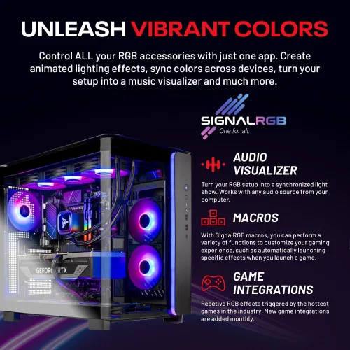 Vista 4 de Computadora PC de escritorio para jugadores Skytech King 95 - Ryzen 7 9700X 3.8 GHz (5.5 GHz Turbo Boost), NVIDIA RTX 5070 12 GB GDDR7, 1 TB Gen4