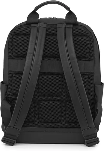 Vista 2 de Moleskine() Mochila de negocios para hombre, se adapta a PC de 15 pulgadas, Negro (Negro 19-3911tcx)