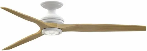 Vista 23 de Fanimation Spitfire DC Custom 64 inch Flush Indoor/Outdoor Ceiling Fan with LED CCT Select Light Kit - Antique Graphite with Black blades