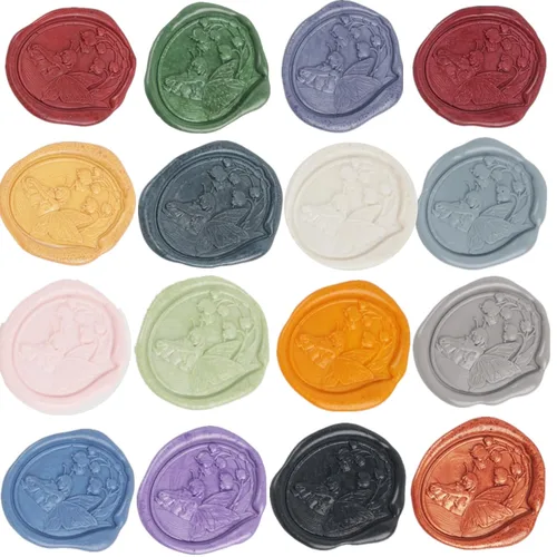 Vista 5 de 20pcs pegamento pistola cera sello palos para invitaciones de boda, sellado de letras sobre - negro