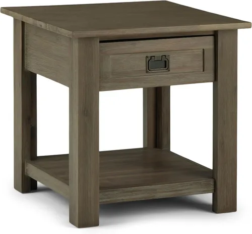 Vista 16 de Simpli Home Monroe Mesa de centro/de café rectangular, color marrón desgastado, Madera Noble, Carbón Marrón Envejecido