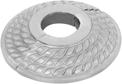 Vista 78 de Renovators Supply Manufacturing Placa de Escudo de Aluminio 3.13" DE Escutcheon 1" IPS Brida de Radiador Negra