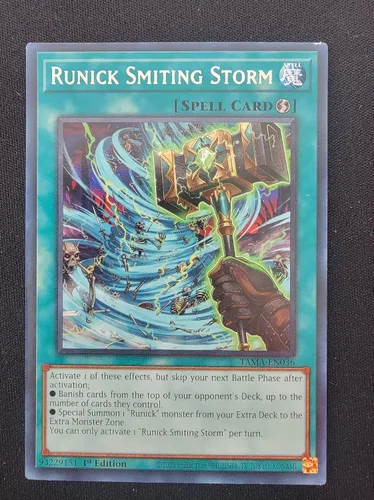 Runick Smiting Storm - TAMA-EN036 - Tactical Masters - Rare - 1ª edición