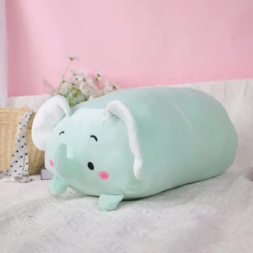 Vista 31 de TemBe 23.6 inch Cute Large Cat Plush Stuffed Animal Pillow, Very Soft Squish Mellow Hugging Toy Gifts for Bedding, Kids Sleeping Cute Pillow