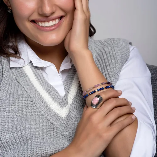 Vista 5 de Silpada Anillo de rodocrosita "Strength and Grace" en plata de ley, Plata de ley, plata, rodocrosita