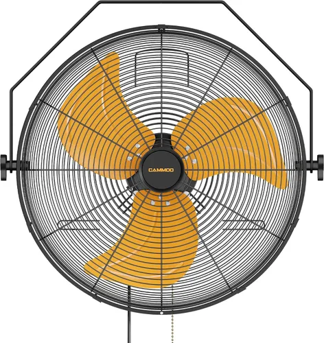 Vista 10 de CAMMOO Ventilador de montaje en pared de 18 pulgadas, cable de alimentación extendido de 6.6 pies, ajuste de inclinación de 360°, ventilador