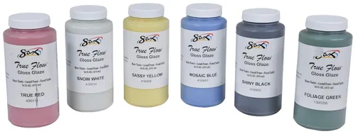 Vista 2 de Sax Esmaltes brillantes para uso escolar y artístico, colores surtidos, pintas de 16 onzas, juego de 6