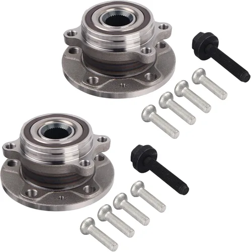 PAROD 513253 2 piezas Conjunto de cubo de rodamiento de rueda delantera para Audi A3 Quattro Q3 TT 12-18 VW Beetle 09-17 CC 07-16 Eos 10-14 Golf