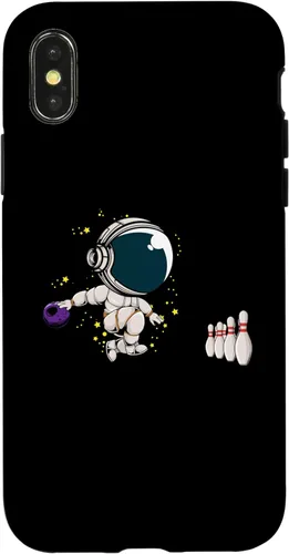 Vista 5 de Astronaut Bowling Player Bowling Ball Pins Bowling Team Case for iPhone 16
