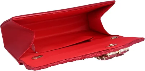 Vista 4 de Adoptfade - Bolso de noche para mujer diseño de diamantes de imitación