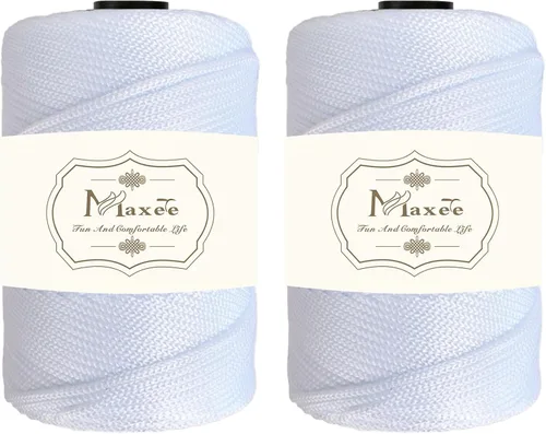 Vista 75 de Cordón de macramé de poliéster de alta calidad de 0.118 in × 218 yardas, 0.118 in, 100% polipropileno, ideal para ganchillo, ganchos de pared